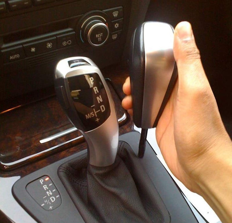 iJDMTOY F30 Style Matte Silver Finish LED Illuminated Shift Knob Gear Selector Upgrade Compatible with 06-12 BMW E90 3 Series Sedan, 07-10 E92 E93 3 Series Coupe/Convertible, 09-12 Z4, 10-12 X1, etc - Image 3